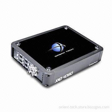 Mini Car Amplifier with Real Full Range Digital 80W x 4 Channels, Measures 235 x 176 x 50mm